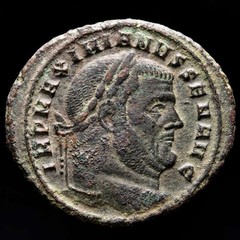 *Lucernae* Maximianus I follis CONSERVATORES KART SVAE / PKA Carthage 307 AD