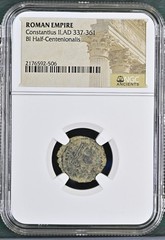 Roman Empire Constantius II, AD 337-361 BI Half-Centenionalis