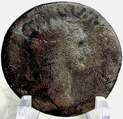Large Ancient Roman Empire Coin Emperor Domitian 81-96AD Fortuna Rare Dupondius
