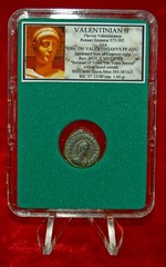 Ancient Roman Empire Coin VALENTINIAN II Wreath VOT X MVLT XX Siscia Mint