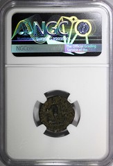 ROMAN Licinius I AS CAESAR AD 308-324 BI REDUCED NUMMUS /JUPITER NGC (050)