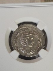 ROMAN.EMPIRE OTACILLIA SEVERA AR.DOUBLE DENARIUS SILVER NGC HIGH GRADE ANCIENT.