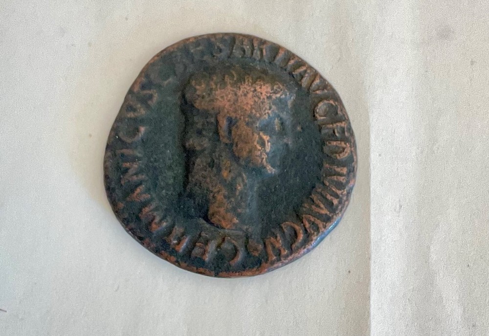 Ancient Roman Coin Germanicus Caesar around 42 AD