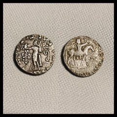 Ancient Indo-Scythian Kingdom Azes II AR Tetradrachm Silver Coin