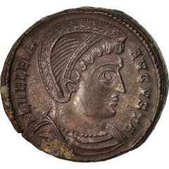 [#503827] Coin, Helena, Follis, Trier, MS, Bronze, RIC:508