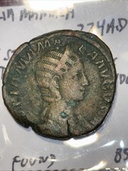 Julia Mamaea 222-235 AE Sestertius Severus Alexander Mother As Found