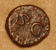 Claudius (AD 41-54) Roman AE bronze quadrans coin Modius RIC 84