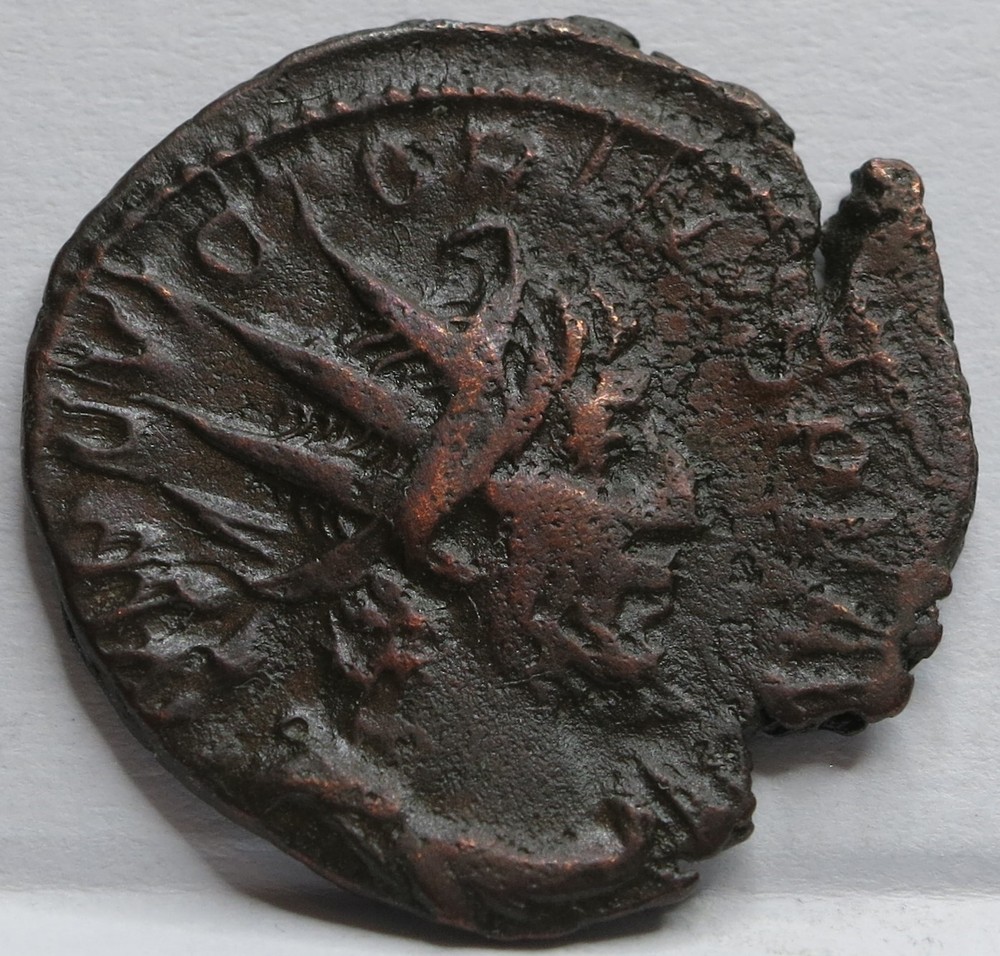 Rome Caesar Usurper VICTORINUS AE Antoninianus PAX Cologne SCARCE Gallic #A66