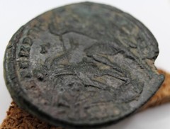 Roman Imperial | Constantius II |AE Centenionalis | Legionary Spearing Barbarian