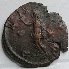 Rome Caesar Usurper VICTORINUS AE Antoninianus PAX Cologne SCARCE Gallic #A66