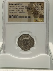 ROMAN EMPIRE Coin Gordian III AD 238-244 AR Double-Denarius NGC Graded Choice VF