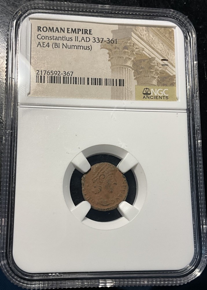 Roman Empire Constantine’s II Ad 337-361 AE4 (Bi Nummus)