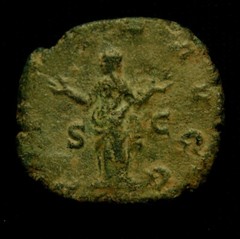 Æ Sestertius Emp Trebonianus Gallus Rv PIETAS AVGG 10.80 grs 26-8mm Rome AD 252