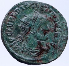 DIOCLETIAN 295AD Authentic Genuine Ancient OLD Roman Coin JUPITER ZEUS i118461