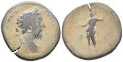 Roman Bronze Sestertius – Rome 161-180 AD – Marcus Aurelius – Clementia