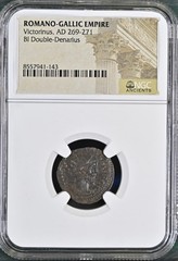 Roman Emperor Victorinus 269AD-271AD NGC Ancient Coin Genuine Double Denarius