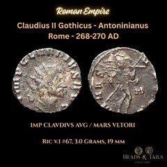 ROMAN EMPIRE – CLAUDIUS II (268-270 AD) – ANTONINIANUS – ROME – RIC V.1 #67