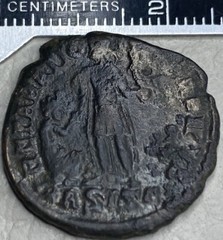 Authentic Ancient Roman Coin 378-383 AD Gratianus, 1600 Year Old Kneeling Female