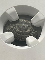 JUDAEA Alex.Jannaeus 103-76 BC AE PRUTAH, Mark 12:41-44 NGC cert. Anchor/Star