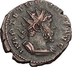Tetricus I Gallic Roman 273AD Rare Ancient Roman Coin Salus Health Cult i53036