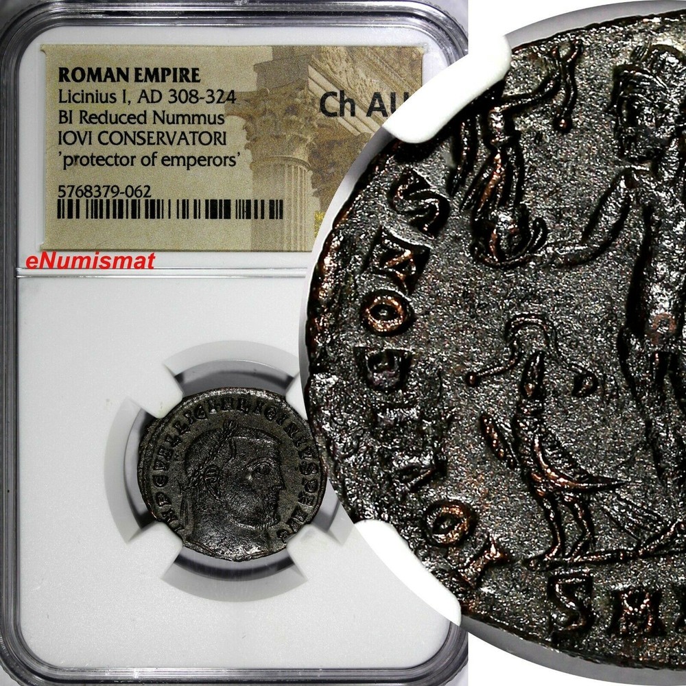 Roman Empire Nicomedia Licinius I. 308-324 AD BI Redused Nummus NGC Ch AU (62)