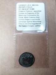 Licinius I A.D. 308-324 Bronze Follis Rev. Jupiter (XF) RIC VII Nicomedia