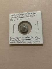 Augustus 27 BC 14 Ad AR Quinarius Roman Silver Coin 25-23 BC NGC F