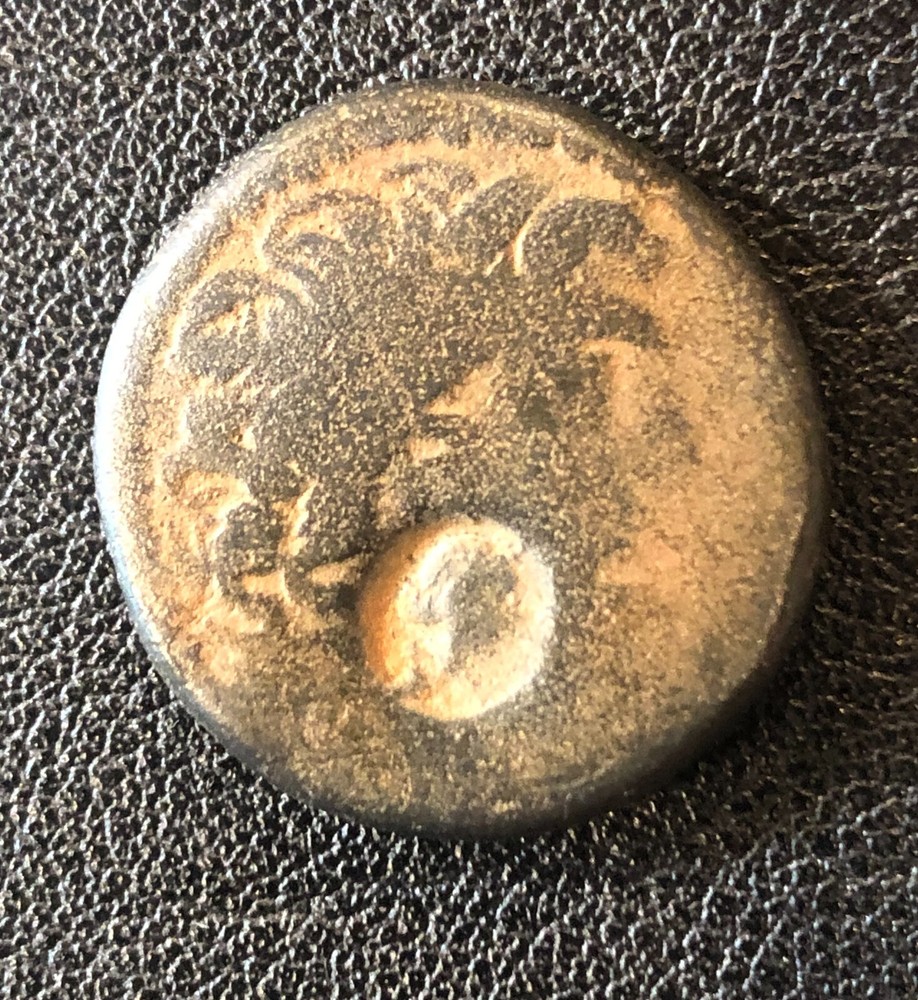 Cleopatra Tetrachalkon Counter Stamp Bronze ORIGINAL Ancient Antioch Roman Coin
