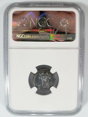 Constantinian Roman Empire BI Nummus AE3/4 NGC AU Ancient Epfig Hoard Victory