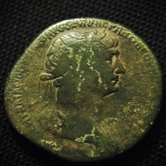 Æ Sestertius Trajan Rv ARMENIA ET MESOPOTAMIA 22.01 grams 31-3mm AD Rome 114-7