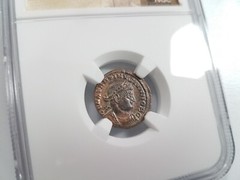 Constantine II Roman Empire BI Nummus AE3/4 NGC MS Ancient Epfig Hoard Pedigree