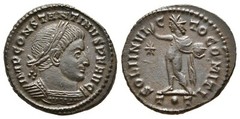 Constantine I The Grate , AD 306-337, Ticinum, Follis AE, 21 mm., 3,32 g.
