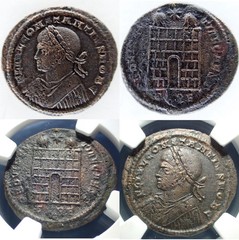 🔥 AD 337-361 ROMAN EMPIRE, Trier (Constantius II) AE3 (BI Nummus) NGC CH VF