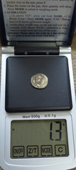 Roman Silver Coin Hadrian AD 119/20 Hemidrachm smaller Denarius Auction House