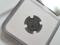 Constantine II Roman Empire BI Nummus AE3/4 NGC Ch AU Ancient Epfig Hoard Caesar