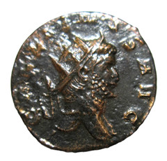 BILLON ANTONINIANUS, GALLIENUS 260-268 AD, ROME MINT. ABUNDANTIA REVERSE.