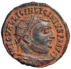 Licinius I Radiate “Jupiter, Eagle” Alexandria Extremely Fine