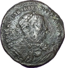 Ancient Roman Maximian Abdication Follis AD 305-306 Ticinum RIC 56b Coin