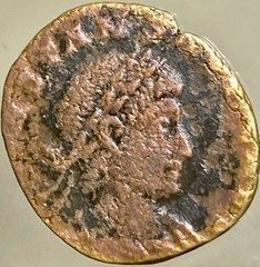 Genuine Ancient Roman Coin 337-342 AD Emperor Constans 2 Soldiers Gloria Exercit