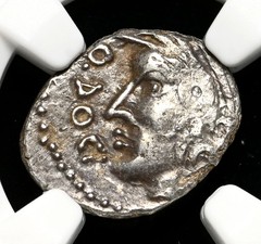 CELTIC, Central Gaul. Sequani. 1st Century BC. Quinarius, Q DOCI, NGC VF
