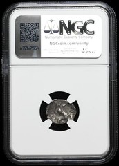 CELTIC GAUL, Aedui. 1st Century BC. Silver Quinarius, Horse, NGC XF