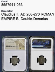 Genuine Ancient Roman Coin Emperor Claudius II Gothicus 268-270 AD NGC Certified