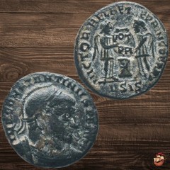 BEAUTIFUL Constantine I the Great coin SISCIA 2 Victories VICTORIAE LAETAE h332