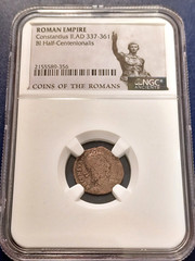 Ancient Roman Empire Coin Constantius II AD 337-361 NGC Ancients Certified