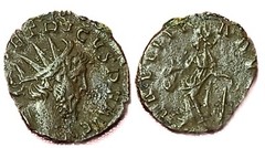 TETRICUS I, Gallic Emperors’ Joy, Imperial Roman Rejoicing Coin, c 270-274 AD