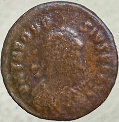 Genuine Ancient Roman Coin 392-395 AD Emperor Theodosius Holding Globe Nice