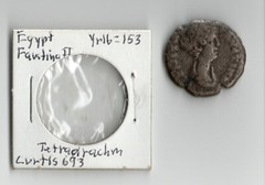 EGYPT, Alexandria. Faustina Junior, Augusta, AD 147-175, BI Tetradrachm coin