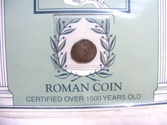 ANCIENT ROMAN COIN 240 AD – 410AD WITH COA f