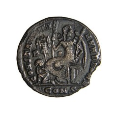 RARE Constantine I. AD 307AD Victory Æ Follis (18.5mm, 2.60). Dafne Coinage