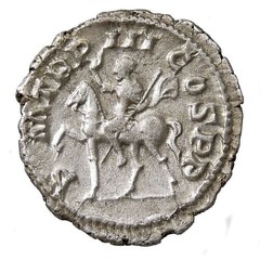 GORDIAN III on Horseback! XF Scarce Roman Empire Silver Denarius Coin RIC 81